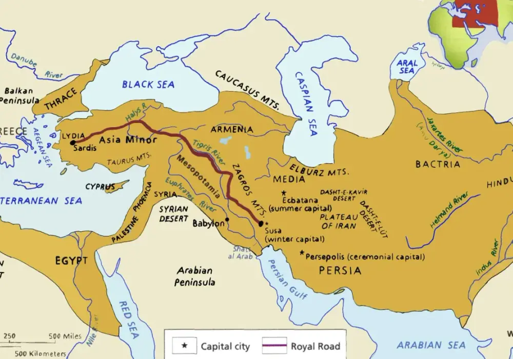 Starożytna Persja mapa: odkryj granice potężnego imperium